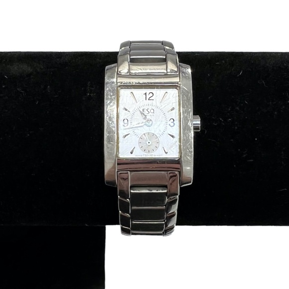 ESQ. ESQUIRE STAINLESS STEEL WATCH - Picture 1 of 11